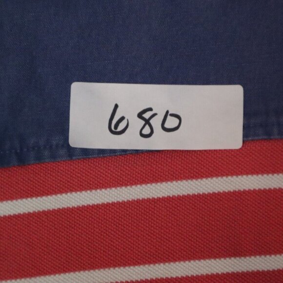 Vineyard Vines Polo Shirt Men's L White Striped Shoulder Patch Collared Cotton - Picture 9 of 9